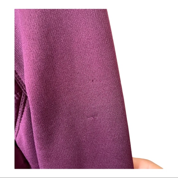 RARE FILA SPORT Athletic Purple Midi Semi-Puffer Fleece-lined Zip-Up Jacket - Picture 12 of 14